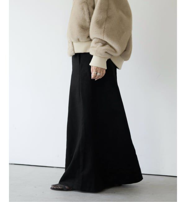 IENA LA BOUCLE「IENA LA BOUCLE ウールサキソニーIラインスカート」|スカート|