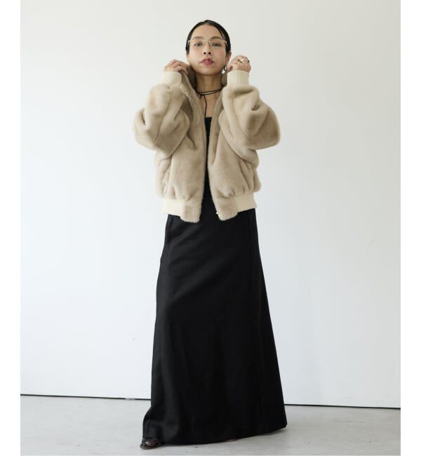 IENA LA BOUCLE「IENA LA BOUCLE ウールサキソニーIラインスカート」|スカート|