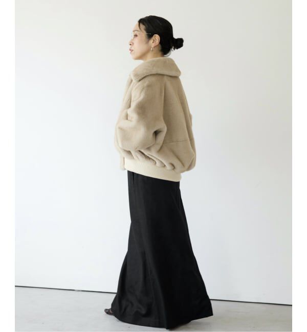 IENA LA BOUCLE「IENA LA BOUCLE ウールサキソニーIラインスカート」|スカート|