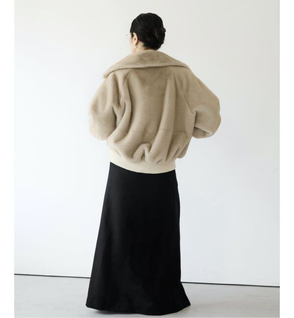 IENA LA BOUCLE「IENA LA BOUCLE ウールサキソニーIラインスカート」|スカート|