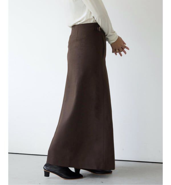 IENA LA BOUCLE「IENA LA BOUCLE ウールサキソニーIラインスカート」|スカート|