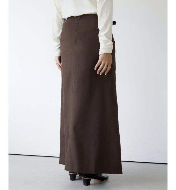 IENA LA BOUCLE「IENA LA BOUCLE ウールサキソニーIラインスカート」|スカート|