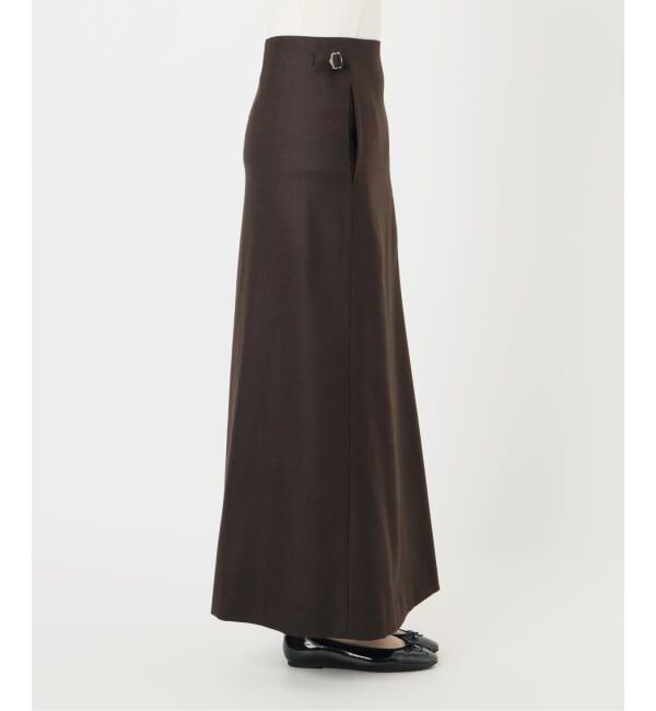 IENA LA BOUCLE「IENA LA BOUCLE ウールサキソニーIラインスカート」|スカート|