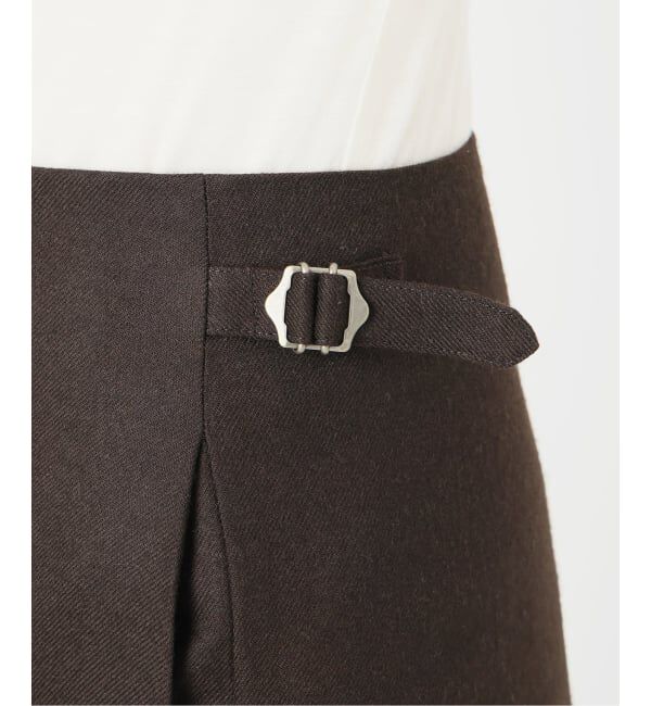 IENA LA BOUCLE「IENA LA BOUCLE ウールサキソニーIラインスカート」|スカート|