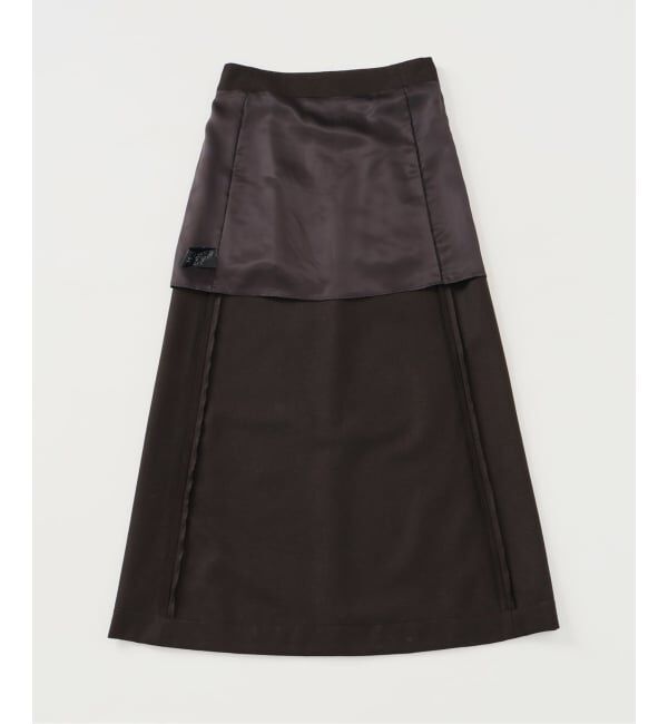 IENA LA BOUCLE「IENA LA BOUCLE ウールサキソニーIラインスカート」|スカート|