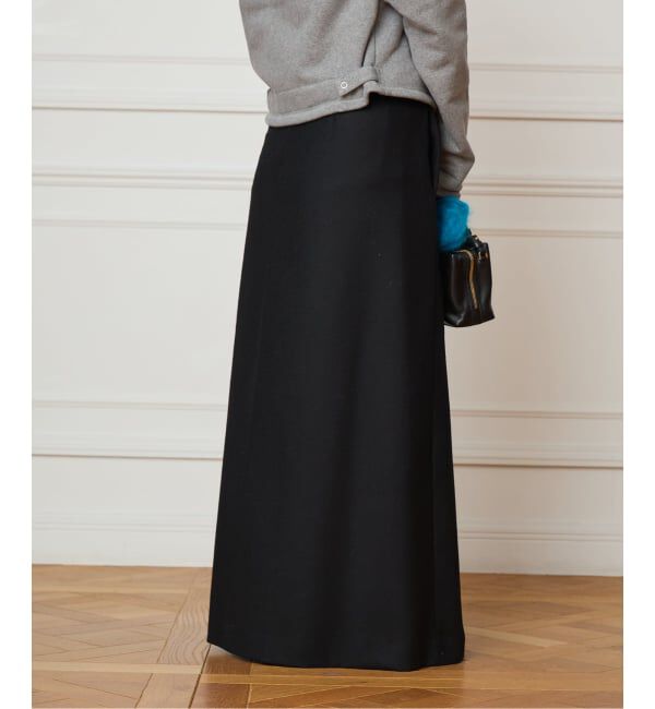 IENA LA BOUCLE「IENA LA BOUCLE ウールサキソニーIラインスカート」|スカート|