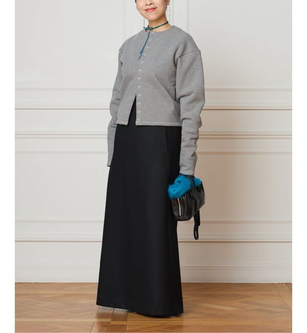 IENA LA BOUCLE「IENA LA BOUCLE ウールサキソニーIラインスカート」|スカート|