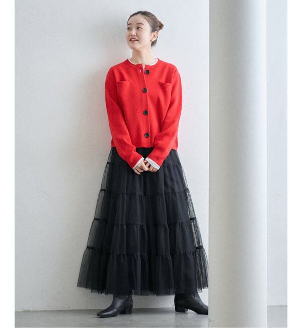 IENA「《追加》スーパーファインスムースクルーカーディガン」|カーディガン|