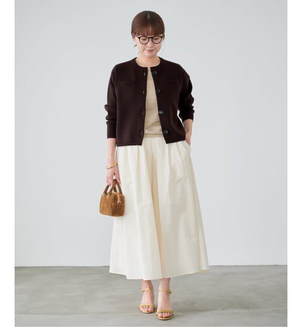 IENA「《追加》スーパーファインスムースクルーカーディガン」|カーディガン|