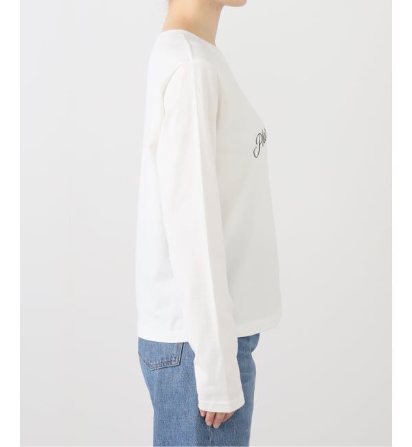 IENA「フロッキープリントロングスリーブTシャツ」|Tシャツ・カットソー|