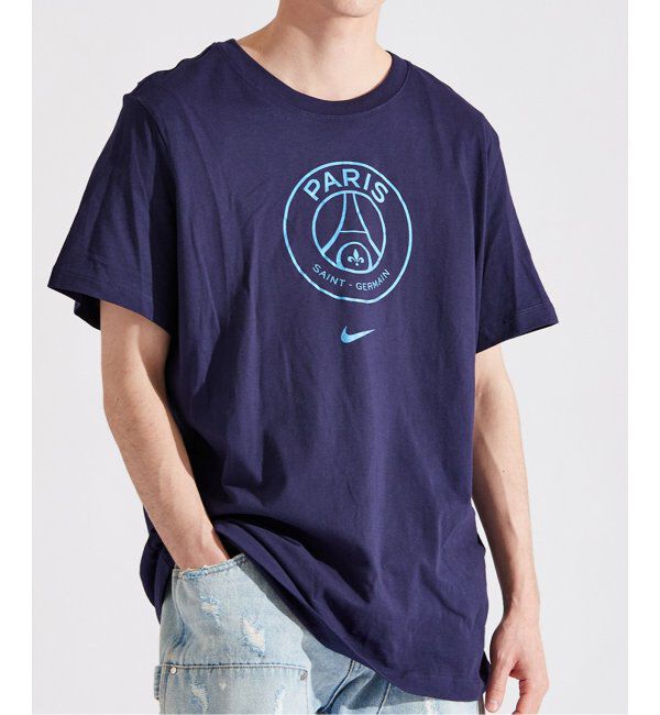 Paris Saint-Germain「【NIKE / ナイキ】PSG M NK CREST TEE」|Tシャツ・カットソー|ネイビー