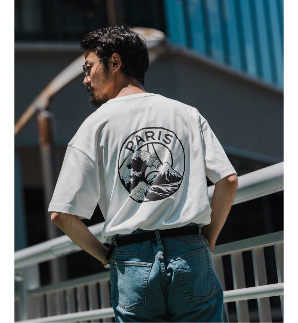 Paris Saint-Germain「【Paris Saint-Germain】エンブレムプリント Tシャツ Mt.Fuji」|Tシャツ・カットソー|ホワイト