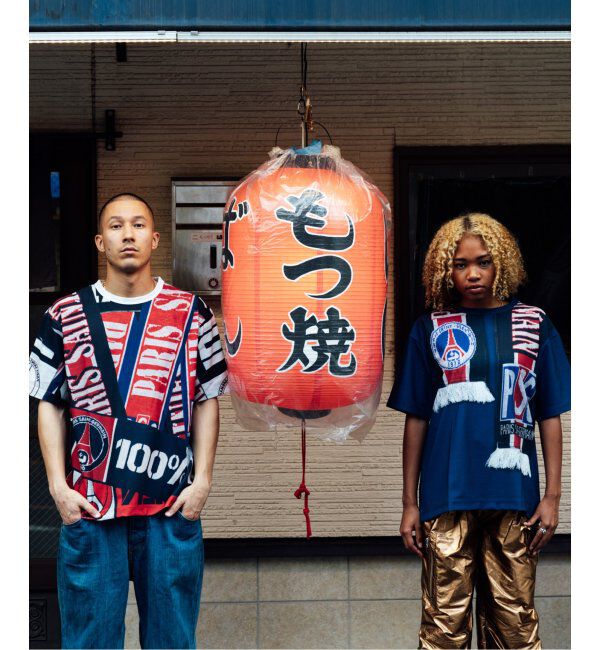 Paris Saint-Germain「【PSG / パリ・サン＝ジェルマン】 JP Vintage Scarf Printed uniform-lik」|Tシャツ・カットソー|