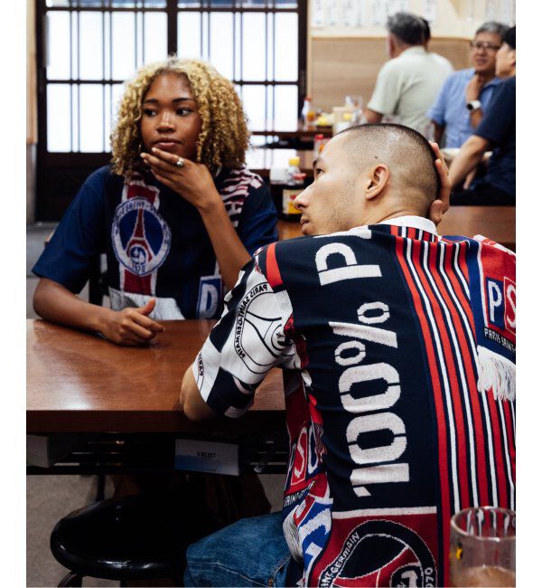 Paris Saint-Germain「【PSG / パリ・サン＝ジェルマン】 JP Vintage Scarf Printed uniform-lik」|Tシャツ・カットソー|