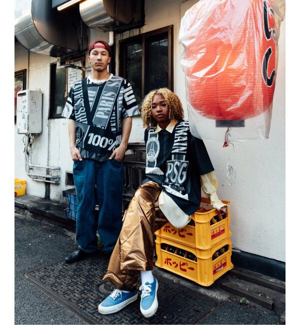 Paris Saint-Germain「【PSG / パリ・サン＝ジェルマン】 JP Vintage Scarf Printed uniform-lik」|Tシャツ・カットソー|