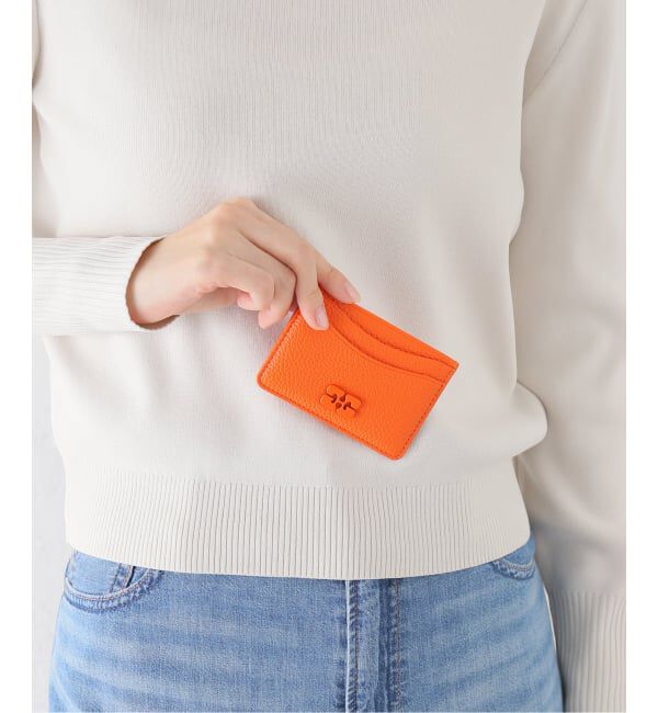 PULP「GANNI / ガニー Ganni Bou Card Holder Grained」|名刺入れ・カードケース|