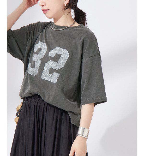 journal standard L'essage「【32】ピグメントTシャツ」|Tシャツ・カットソー|ブラック