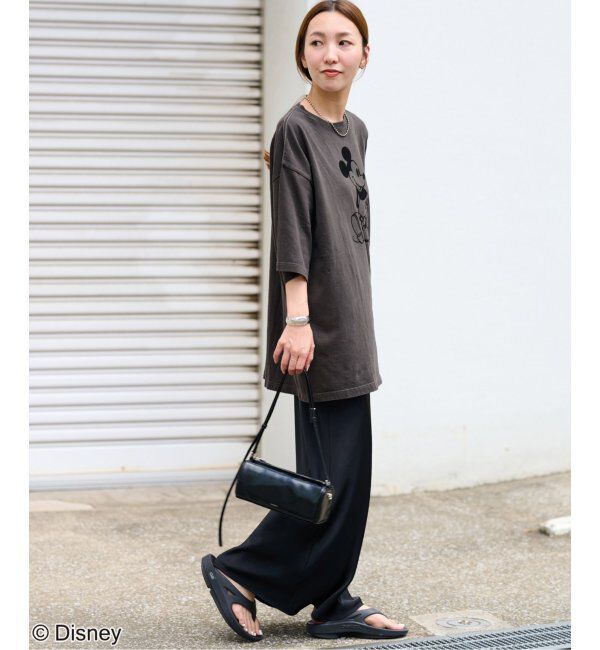 JOURNAL STANDARD relume「【GOOD ROCK SPEED】＜MICKEY MOUSE＞フロッキープリントTシャツ」|Tシャツ・カットソー|