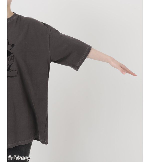 JOURNAL STANDARD relume「【GOOD ROCK SPEED】＜MICKEY MOUSE＞フロッキープリントTシャツ」|Tシャツ・カットソー|