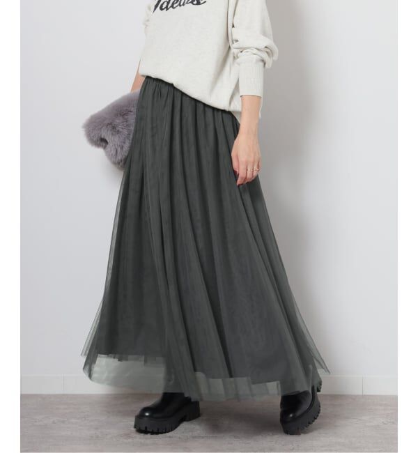 JOURNAL STANDARD relume「《WEB限定追加》［新色］ウォッシャブルチュールイージースカート」|スカート|