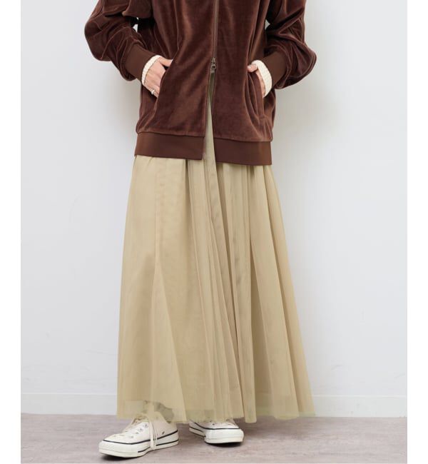 JOURNAL STANDARD relume「《WEB限定追加》［新色］ウォッシャブルチュールイージースカート」|スカート|