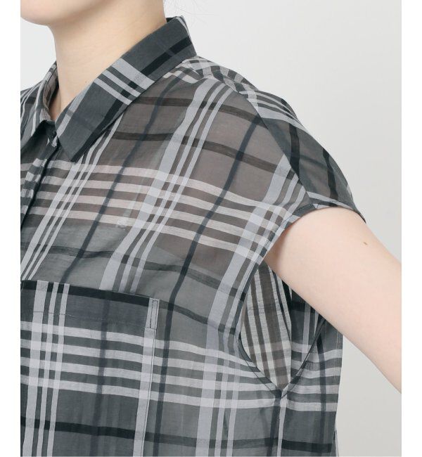 JOURNAL STANDARD「シアードビーチェックフレンチスリーブシャツ」|シャツ・ブラウス|