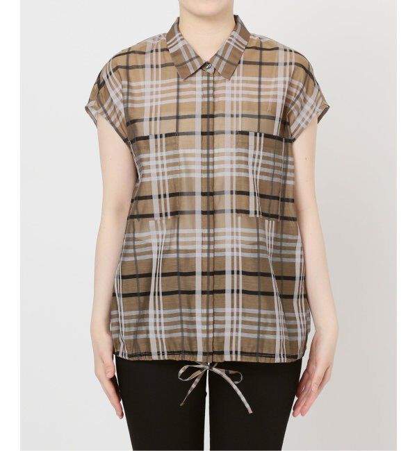 JOURNAL STANDARD「シアードビーチェックフレンチスリーブシャツ」|シャツ・ブラウス|