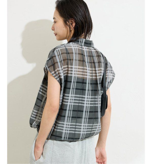 JOURNAL STANDARD「シアードビーチェックフレンチスリーブシャツ」|シャツ・ブラウス|