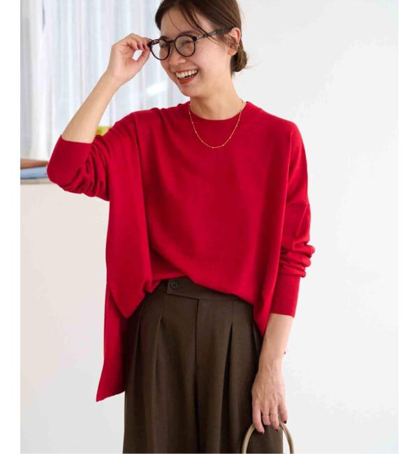 JOURNAL STANDARD relume「《一部WEB限定追加 / 新色》BiellaYarnワイドクルーネックプルオーバー」|ニット・セーター|