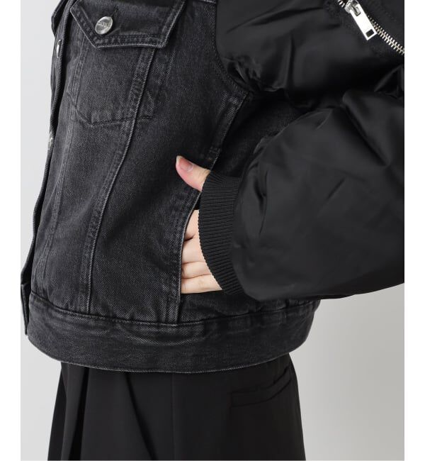journal standard L'essage「【GANNI/ガニー】 Rigid Denim Mix Jacket」|デニムジャケット|