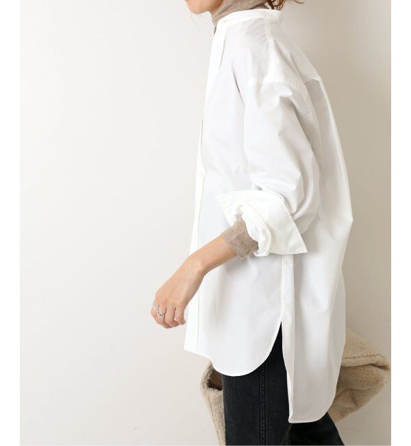 Spick and Span「クリアコットンスタンドカラーシャツ」|シャツ・ブラウス|ホワイト