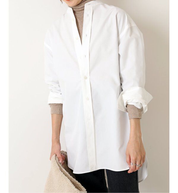 Spick and Span「クリアコットンスタンドカラーシャツ」|シャツ・ブラウス|