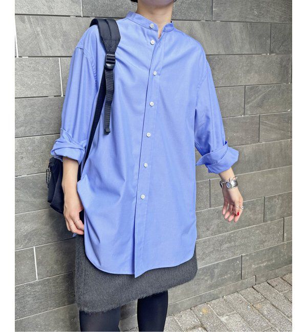 Spick and Span「クリアコットンスタンドカラーシャツ」|シャツ・ブラウス|