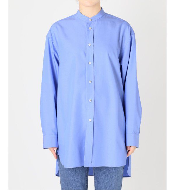 Spick and Span「クリアコットンスタンドカラーシャツ」|シャツ・ブラウス|