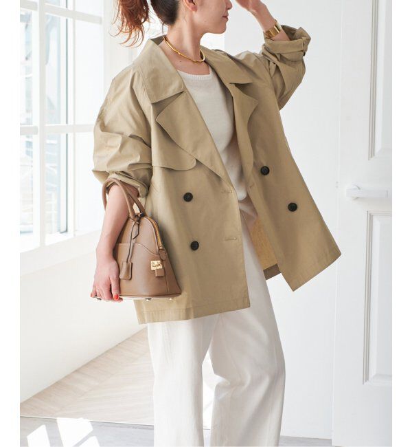 Spick and Span「C/Pミドル丈トレンチコート」|トレンチコート|ベージュ