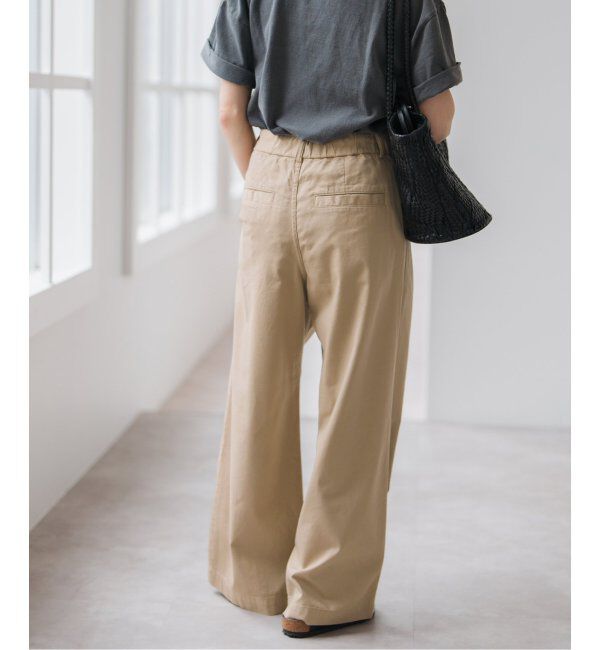 Spick and Span「コットンレーヨンドロストフレアパンツ」|その他|