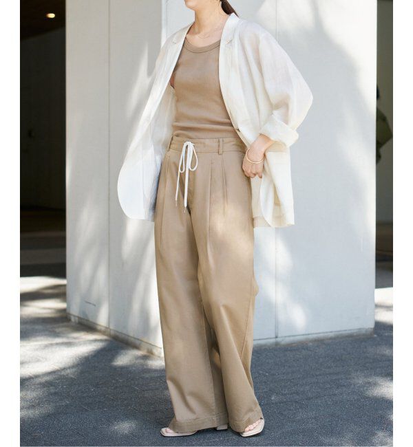 Spick and Span「コットンレーヨンドロストフレアパンツ」|その他|