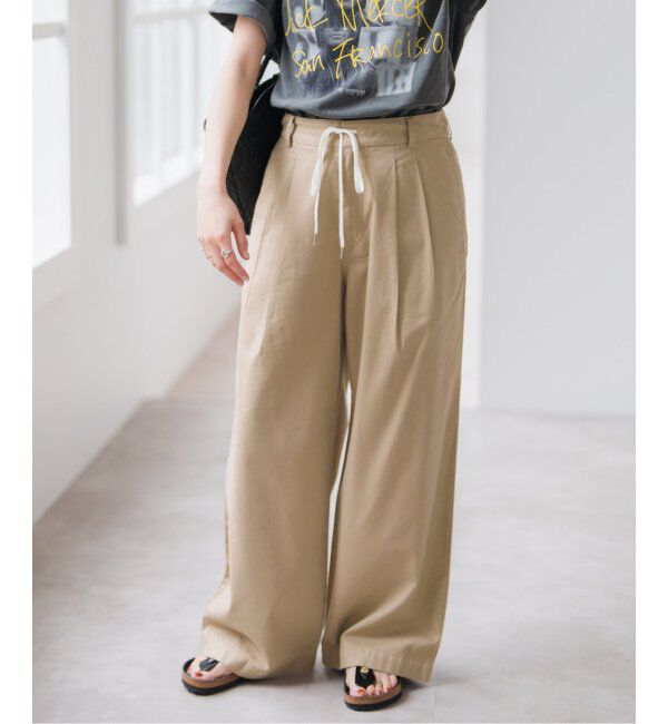 Spick and Span「コットンレーヨンドロストフレアパンツ」|その他|