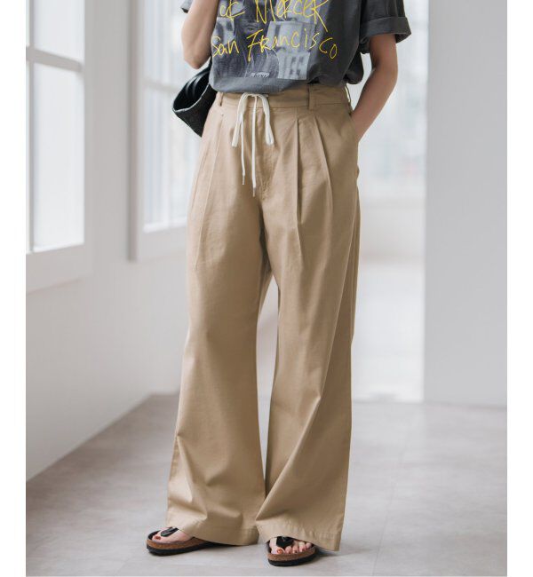 Spick and Span「コットンレーヨンドロストフレアパンツ」|その他|