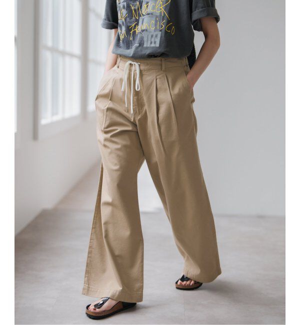 Spick and Span「コットンレーヨンドロストフレアパンツ」|その他|