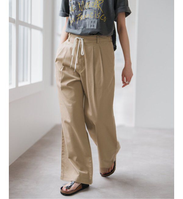 Spick and Span「コットンレーヨンドロストフレアパンツ」|その他|