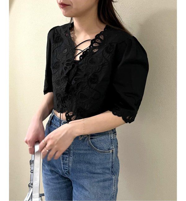 U by SPICK&SPAN「《追加》刺繍ブラウス」|シャツ・ブラウス|