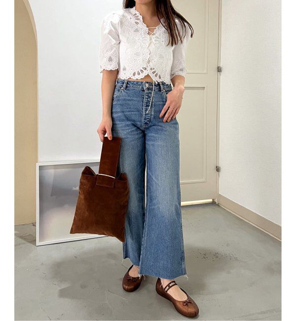 U by SPICK&SPAN「《追加》刺繍ブラウス」|シャツ・ブラウス|