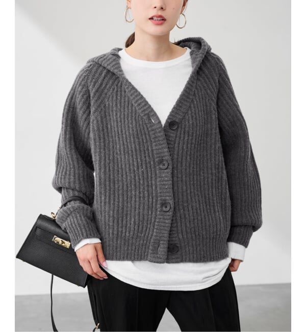 FRAMeWORK「WOOLフードカーディガン」|カーディガン|