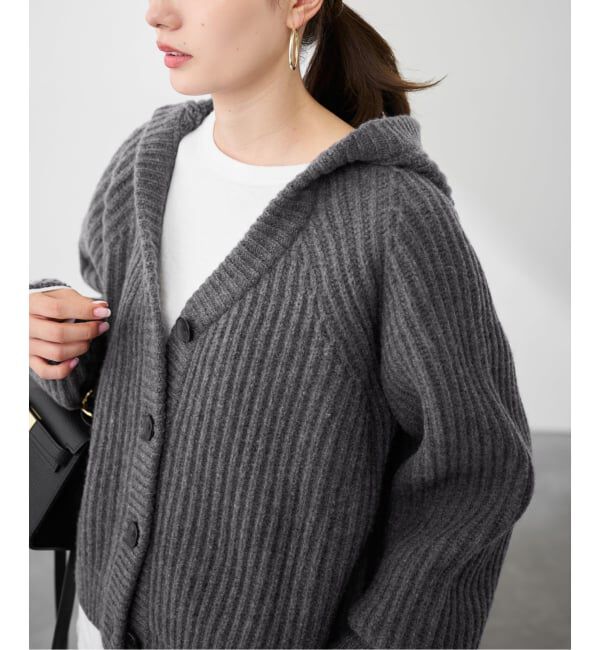 FRAMeWORK「WOOLフードカーディガン」|カーディガン|