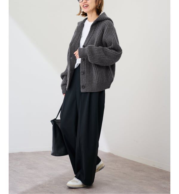 FRAMeWORK「WOOLフードカーディガン」|カーディガン|