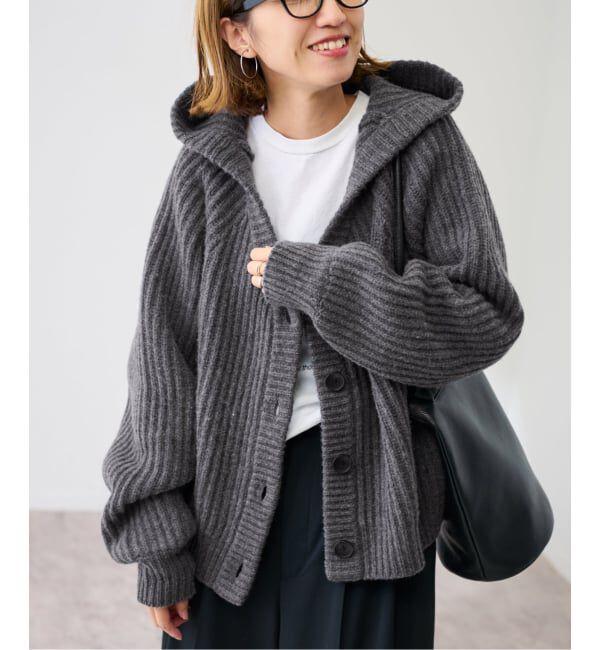 FRAMeWORK「WOOLフードカーディガン」|カーディガン|