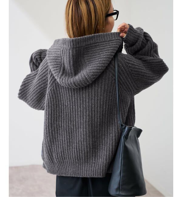 FRAMeWORK「WOOLフードカーディガン」|カーディガン|