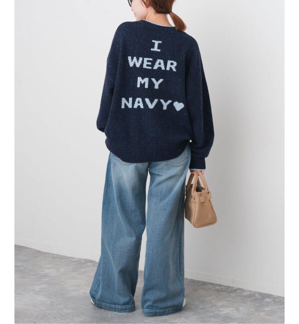 Spick and Span「《追加》ロゴインターシャニット」|ニット・セーター|