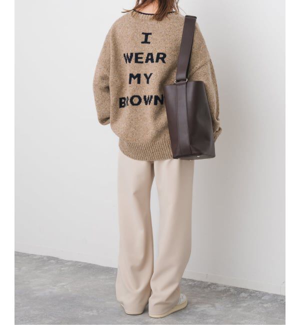 Spick and Span「《追加》ロゴインターシャニット」|ニット・セーター|